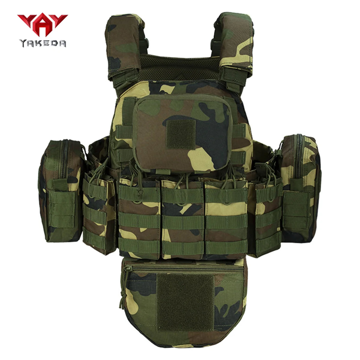 YAKEDA Multi functional Hunting Tank Top MOLLE System Shoulder Straps Adjustable, Detachable, and Removable