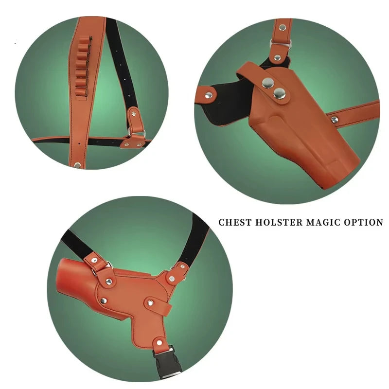 New Tactical Cowhide Underarm Holster for Quick-Draw Pistols