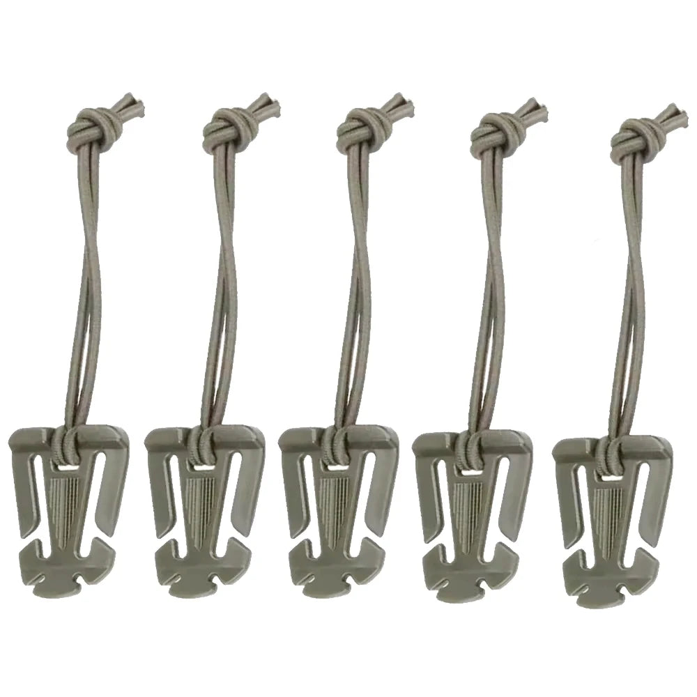 5Pcs Backpack Buckle Clamp Carabiner Survival Gear Tools Carabiner Clips Outdoor Nylon Camping Bag Hanger Hook Wild Hike