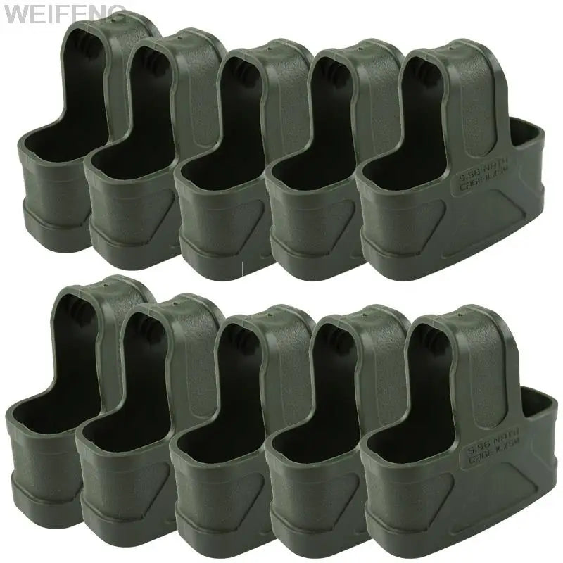 6/10PCS Tactical 5.56 Magazine Pouch Rubber Holster Glove Sleeve Cover M4 Mag Pouch Holder Carry Case Hunting Shooting Accessory
