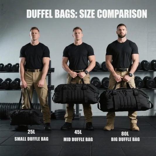 LQARMY 25L 45L 80L Sport Travel Bag Molle Tactical Backpack Gym Fitness Bag Large Duffle Bags for Camping Hunting Fishing