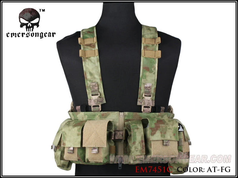 Emerson Tactical MF Style UW Gen V Split Front Chest Rig Lightweight Detachable W Zipper Buckle