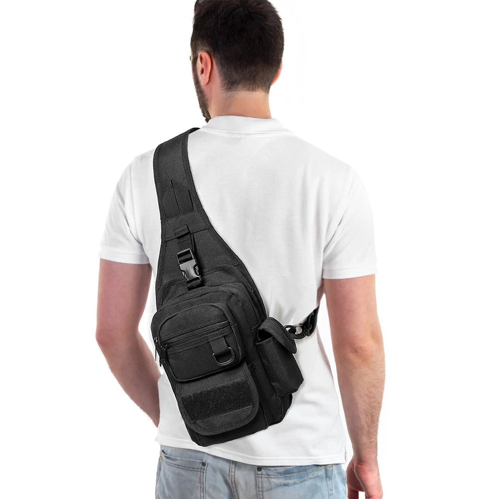 Concealed Carry Pistol Gun Bag Tactical Pistol Gun Storage Pouch Crossbody Bag Sling Backpack Shoulder Gun Holster Bag EDC Pouch