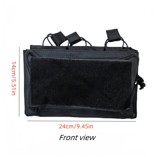 Premium Outdoor Tactical Open Top Triple MOLLE Camo Nylon Magazine Pouch for Airsoft Paintball Shooting Hunting