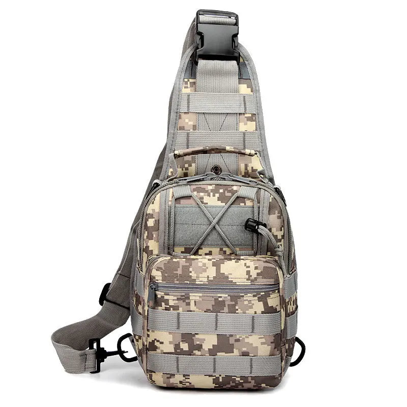 Men's Tactical Shoulder Bag Outdoor Mountaineering Hiking Camping Sports Travel Hunting Multi-Compartment Equipment Pouch