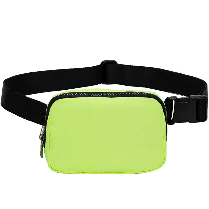 New Sports Waist Packs Nylon Waterproof Chest Bag Outdoor Sports Running Phone Pouch Versatile Crossbody Bag for Men and Women