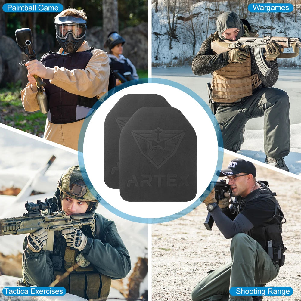 2Pcs Plate Carrier Pads EVA Foam Tactical Vest Pad Airsoft Vest Inner Liner Protective Cushion Pads Shock Plates for Paintball