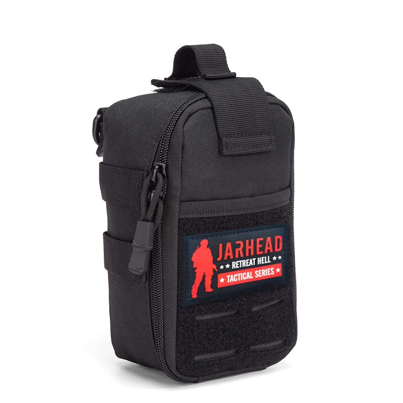 Tactical MOLLE First Aid Pouch 600D Nylon Water Resistant EDC Medical Bag Organizer for Outdoor Hunting Hiking Camping