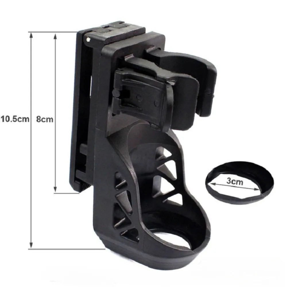 Universal 360° Rotating Side-opening Tactical Flashlight Sleeve with Side Lock System Set Quick-release Flashlight Bracket