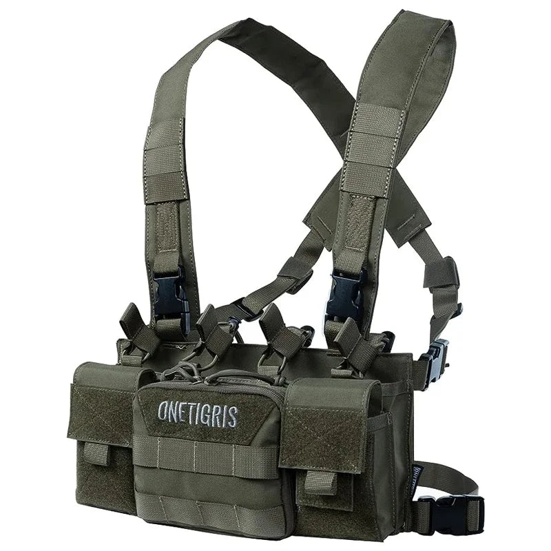 ONETIGRIS Tactical MOLLE Chest Rigs X Harness JPC Hunting Airsoft Magazine Pouch Tactical Plate Carrier Vest Equipment