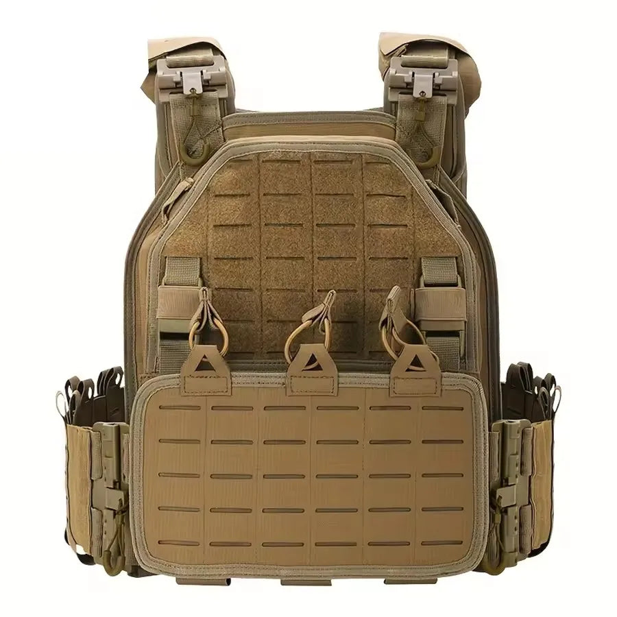Lightweight 6094 Tactical Vest - Quick-Detach MOLLE System, 1000D Nylon Military/LE/Survival Combat Gear