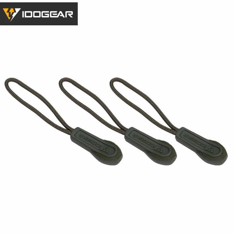 IDOGEAR Tactical Hook Handle Zipper Handle 3PCS Zipper Pull Drawstring 3952