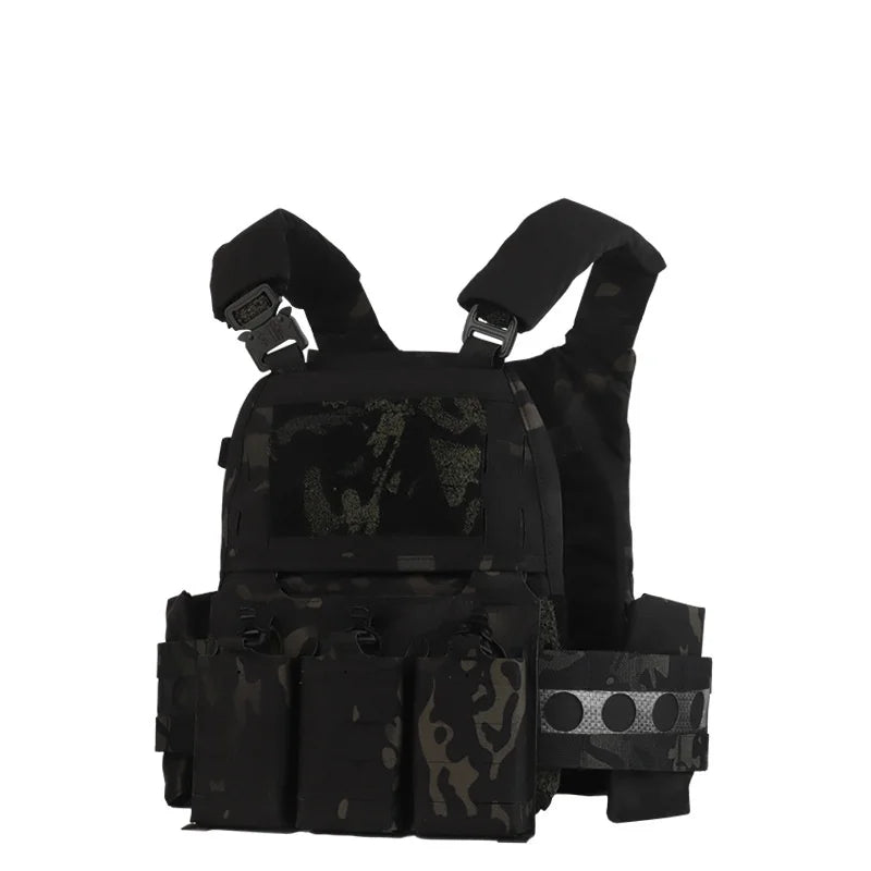 V5 PC Quick Dismantling Tactical Vest with Triple Pack Built in Clipper and Multi Functional MOLLE Outdoor Hunting Equipment