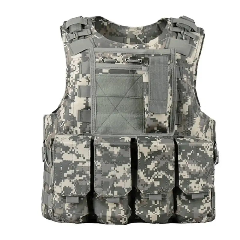 Kids Tactical Vest, Canvas Children's Molle Combat Vest for Outdoor CS Game, Cosplay & Role Play