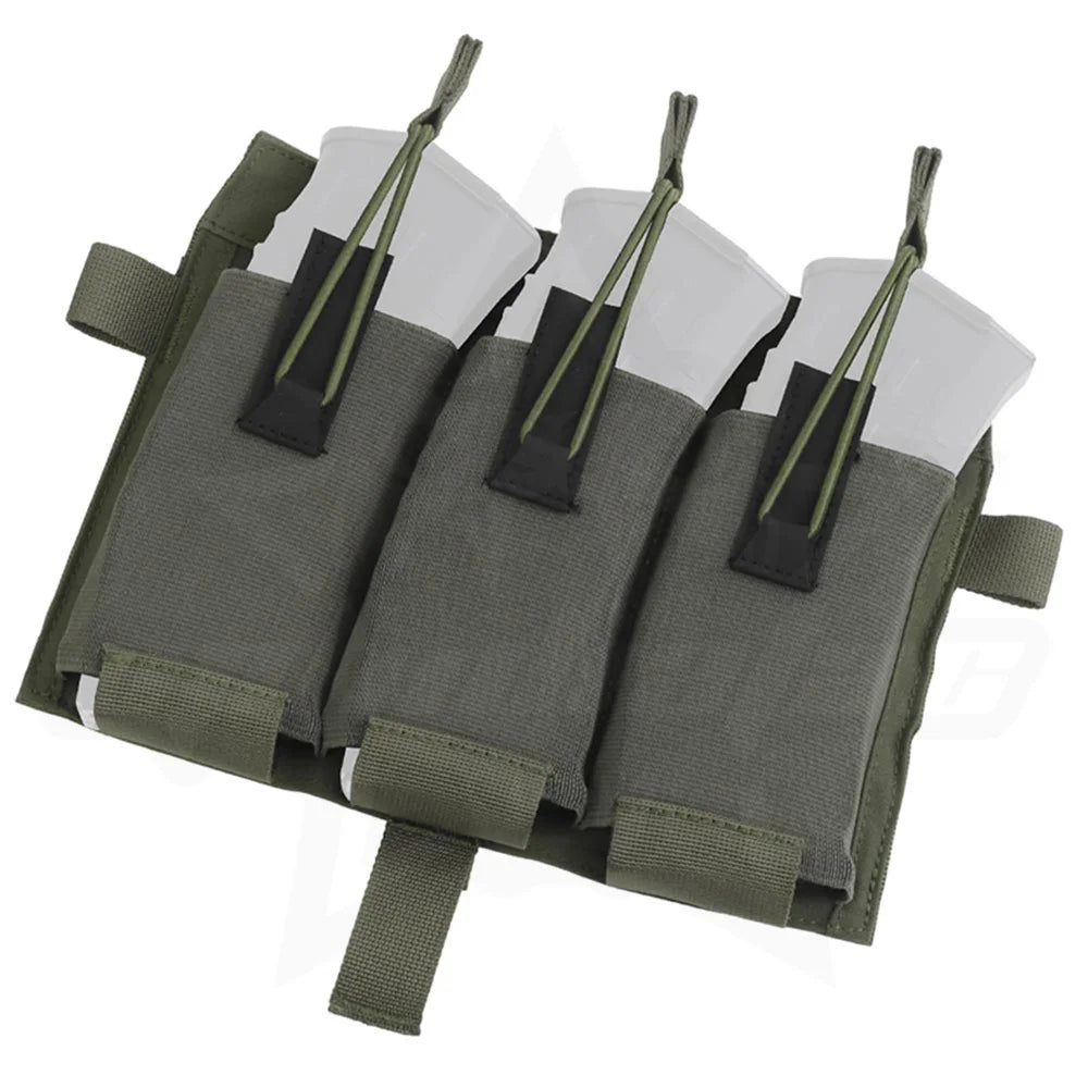 OPHIDIAN Tac 556 Magazine Pouch Molle Hunting Vest SPC JPC Plate Carrier Front Panel Triple M4 Mag Holder Bag Paintball Airsoft