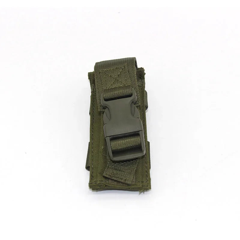 Tactical Single Magazine Pouch Holster 9mm Mag Bag Knife Flashlight Sheath Pouch With Belt Clip Hunting Accessories Pack