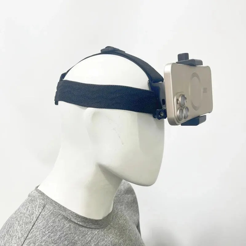 Headband Mobile Phone Mounting Smartphone Stand Phone Headband Strap For Outdoor Insta360 AKASO SJCAM Sports Camera Accessories