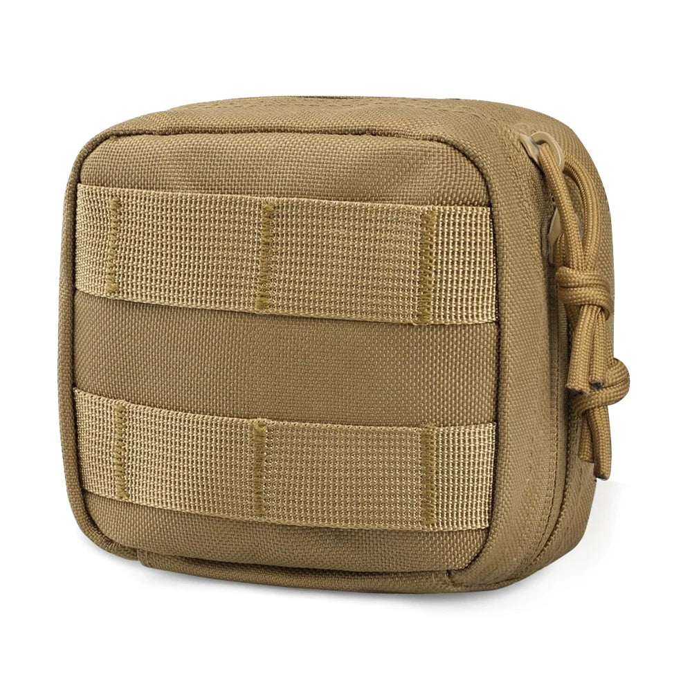 Mini Tactical Molle Pouch Compact Admin Pouch EDC Tool Pouch Utility Multi-Purpose Waist Belt Pouch Outdoor Hunting Camping Bag