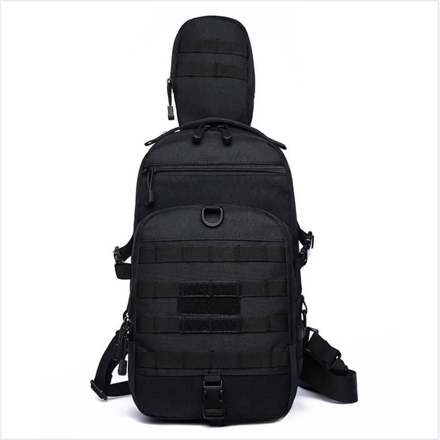 Oxford cloth chest bag, multifunctional waterproof outdoor sports shoulder bag, men's chest bag, training crossbody bag