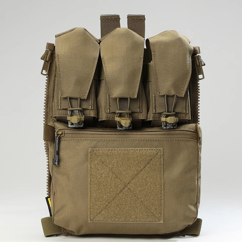 Assault Adapt Banger Back Panel Zip On Rear Pack Tactical Vest GP Pouch Multitools Pocket FCPC V5 Plate Carrier Accessories Bag