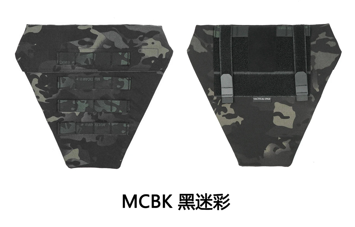 DMGear Tactical Pleated Vest Crotch Groin Protection Gear Accessory Airsoft War Men Molle Body Armor Bag Equipment