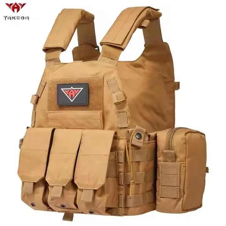 Yakeda 6094 Vests Plate Carrier Vest Camouflage Molle Nylon Modular Vest Tactical Vests Outdoor Hunting Men Vest