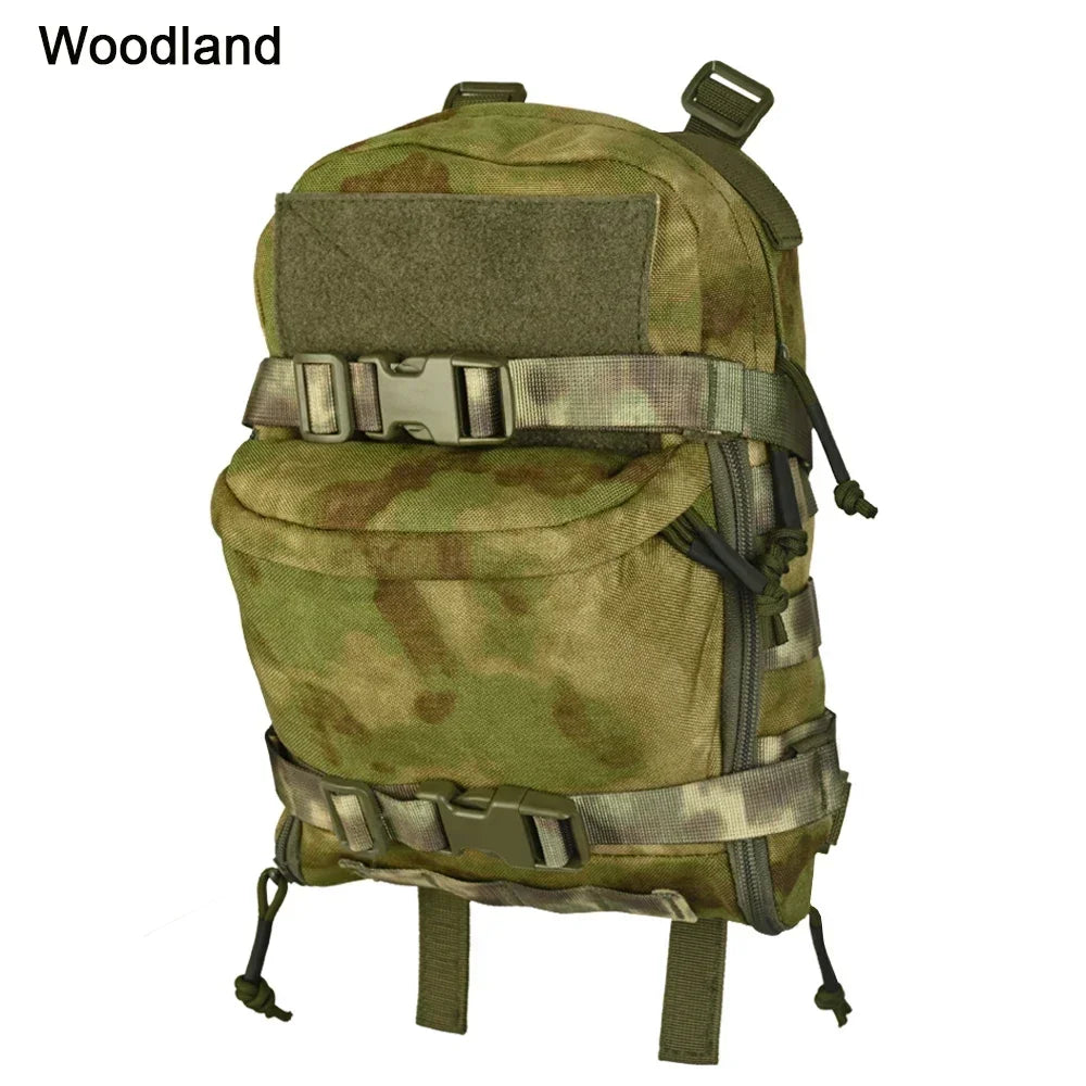 Tactical Hydration Backpack Combat Training Assault Molle Bag Outdoor Hunting Vest Back Plate Carrier Water Bag 1PC