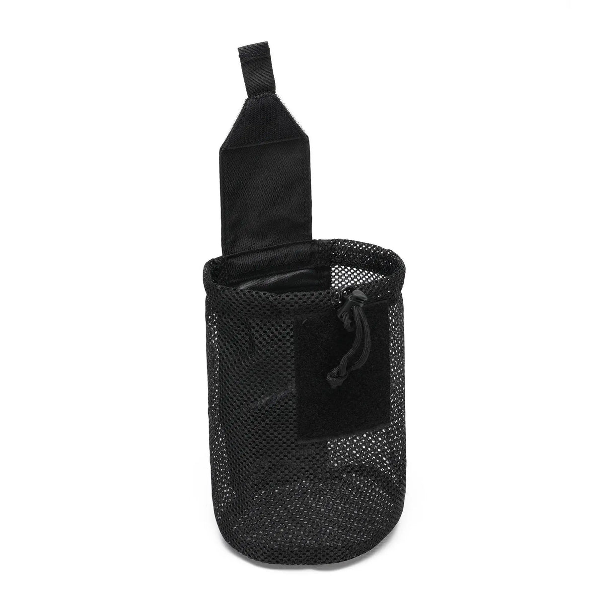 Tactical Molle Mesh Dump Pouch, Lightweight Compact Drawstring Foldable Recovery Mag Tool Pack, EDC Drop Storage Belt Bag