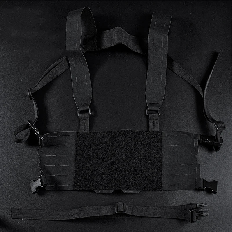 Outdoor Tactical Chesty Rig Waist Strap Hunting Accessories Practical Wide Harness Vest Gear Laser Cutting Molle Chest Rig