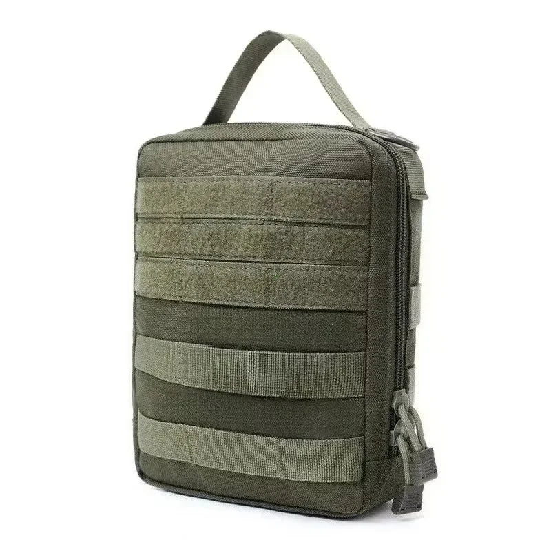 Compact Tactical Medical Storage Bag for Outdoor Survival, Camping, Hunting with Durable Molle Webbing System