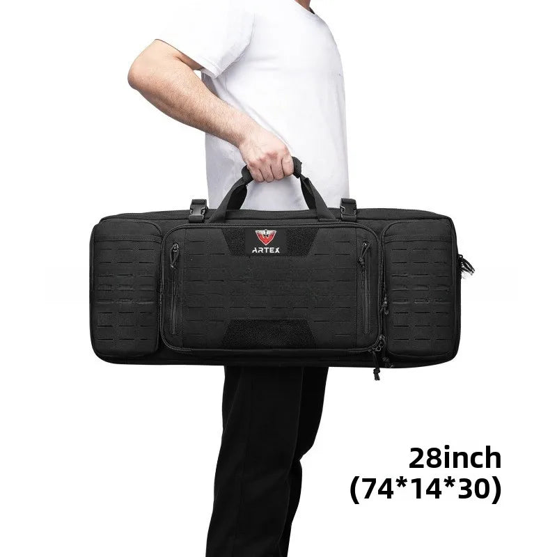 Tactical Gun Pack 1000D Double Layer MilitaryFans Wargame Hunting CS Rifle Packaging Storage Bag Outdoor Fishing Bag Case