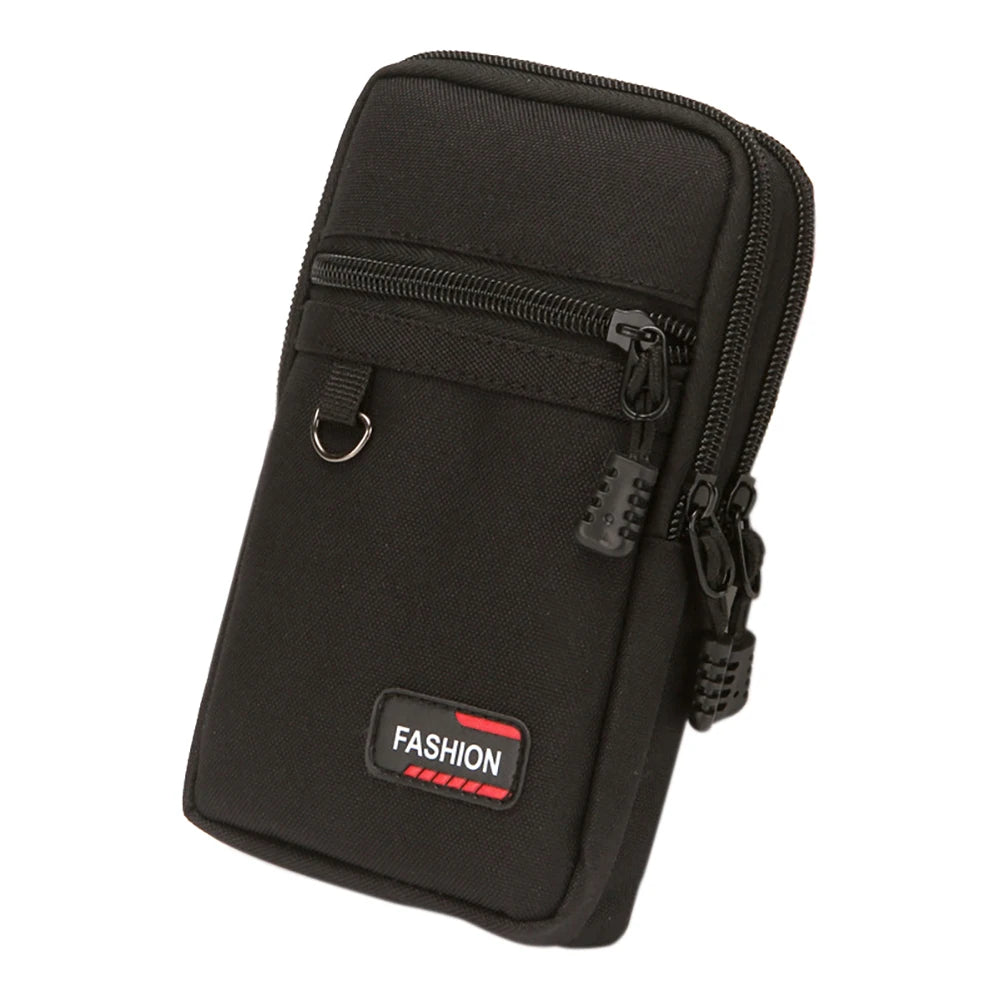 7 Inch Mobile Phone Pocket Portable Phone Organizer Bag Nylon Wear- Lightweight for Outdoor Camping Hunting