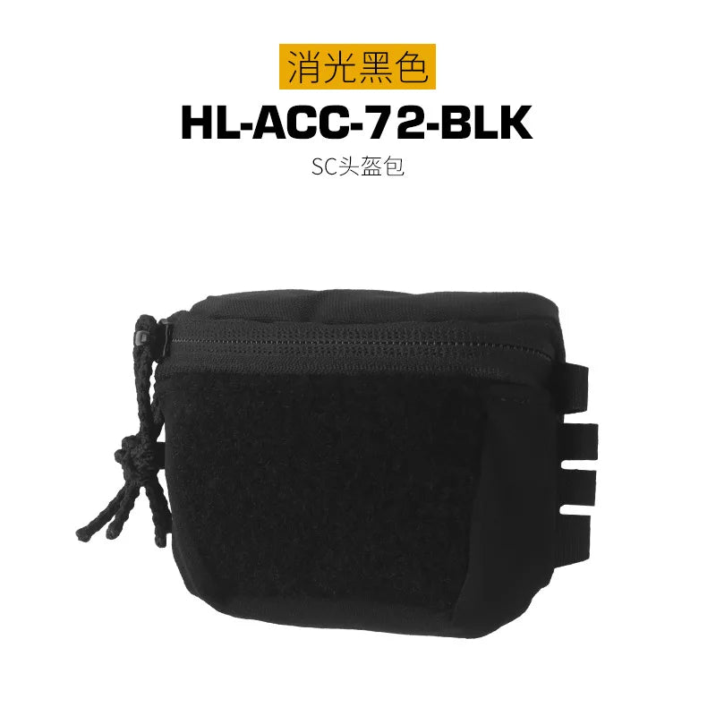 Tactical Helmet Rear Bag SC Style Brain Battery Pouch Hook&Loop NVG Battery Box Storage for Hunting Fast Helmet Gear Accessories