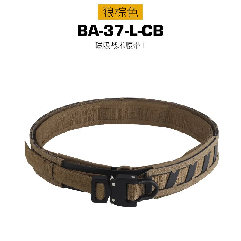 Hot Tactical Magnetic Quick Positioning Waist Belt M System Mounted with Inner and Outer Double-Layer Waist Belts