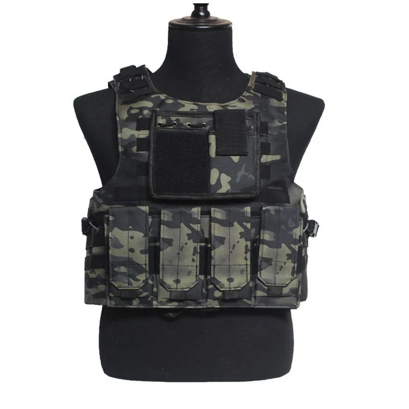 Tactical Vest Fluorescence Molle Vests Equipment Outdoor Clothing CS Sports Hunting Camouflage Vest Tactics Waistcoat Wholesale