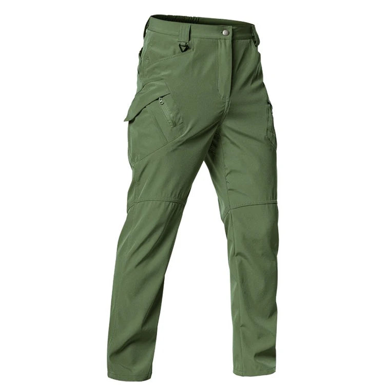 TRVLWEGO Men's Tactical Hiking Pants Spring Autumn Wear-Resistant 9 Pockets for Camping Fishing Hunting Climbing Trekking