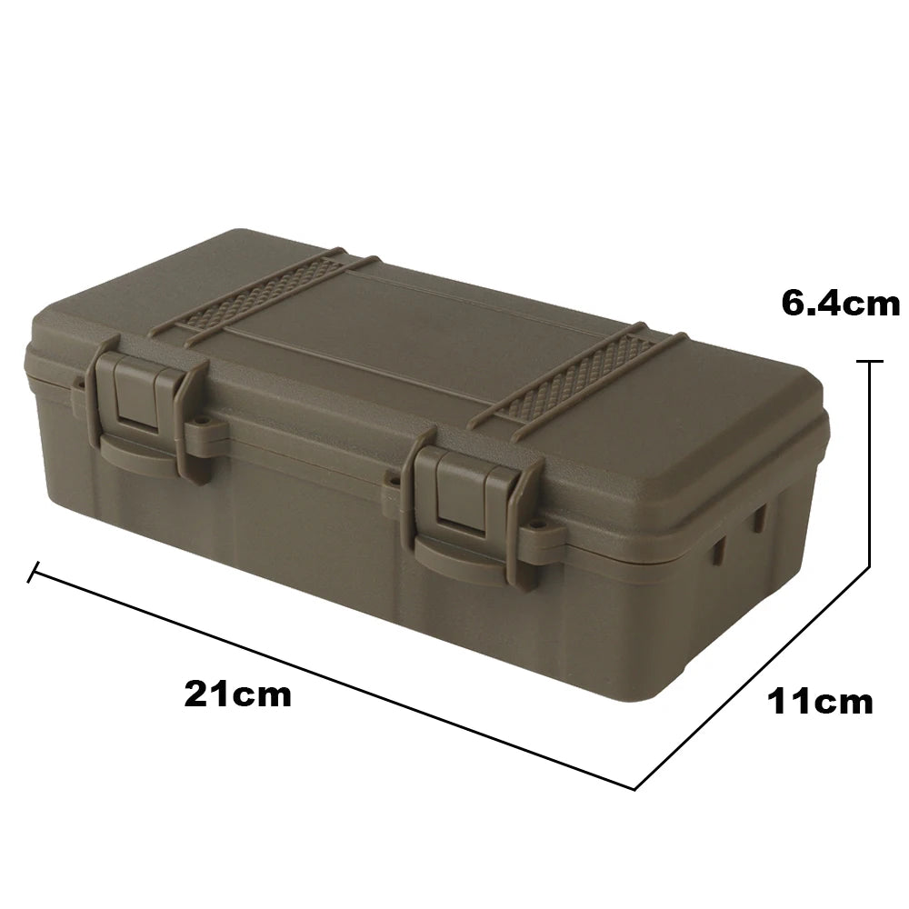 Tactical Camo Storage Box Valuable Item Hard Safety Case Multi Functional Tool Protection Boxs With Pre-cut Sponge Can Lockable
