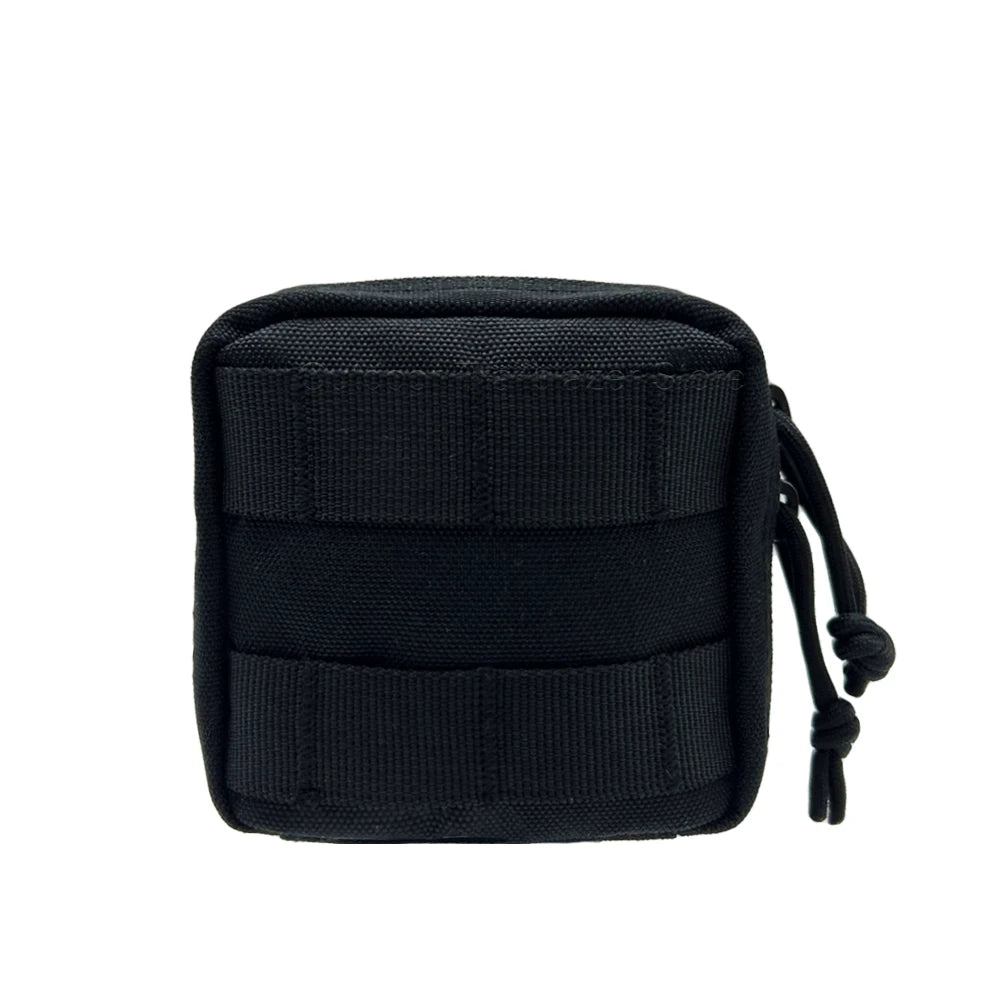 Tactical Small Molle Pouch Mini Utility Bag Removable Clear Pocket EDC Tool Compass Medical Storage Belt Bag Hunting Accessories