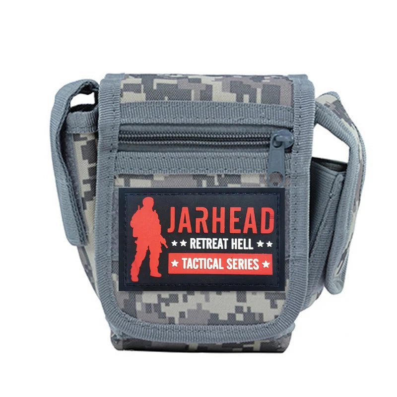 EDC Molle Tactical Pouch Outdoor Tool Kit Hiking Cycling Belt Waist Bag Hunting Miscellaneous Bag With Personality PVC Patches
