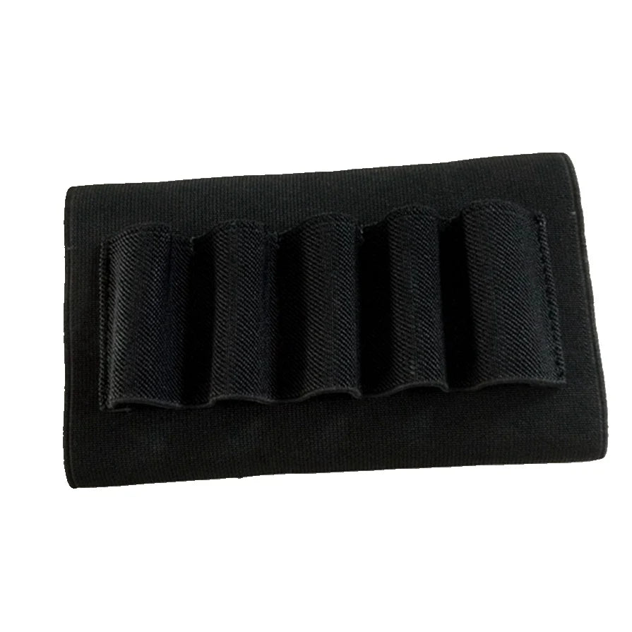 Pouches Gun Accessories Buttstock 12 Gauge Ammo Cartridges Holder Elastic for Hunting Shooting neoprene Nylon Fabric