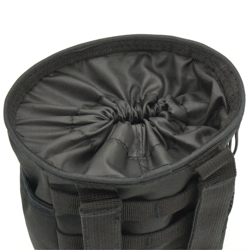 Outdoor Drawstring Magazine Dump Pouch Adjustable Utility Belt Fanny Hip Holster Bag Outdoor Ammo Storage Pack