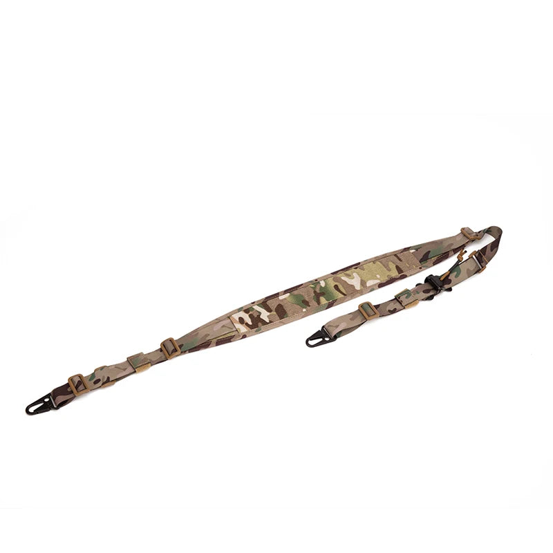 Tactical Rifle Sling Modular Strap Removable 2 Point / 1 Point 2.25" Padded Combat Shooting Hunting Accessories