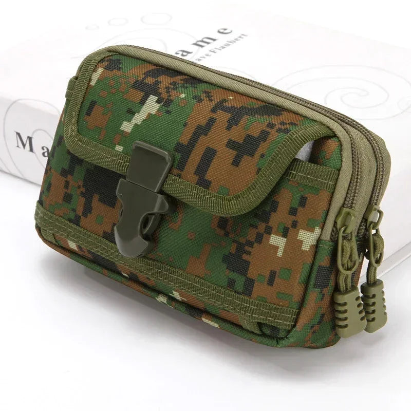 6.5-Inch Nylon Tactical Molle Bag Waistband Waist Bag Pocket Outdoor Phone Bag Waterproof Molle Edc Pouch