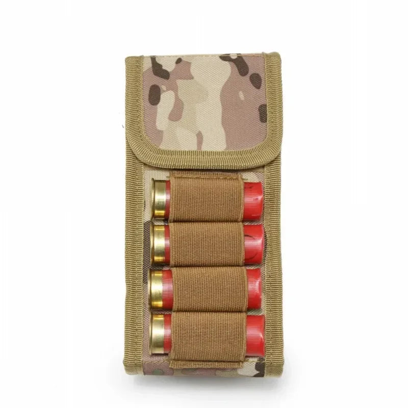 16 round Molle magazine pouches, 12-gauge shotgun ammo bag, magazine ammo carrier, rifle shell hunting accessories