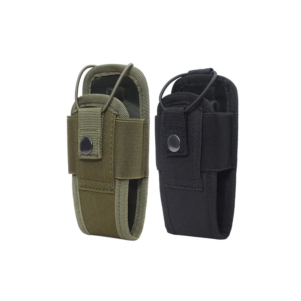 1000D Tactical Molle Radio Walkie Talkie Pouch Waist Bag Holder Pocket Portable Interphone Holster Carry Bag for Hunting Camping