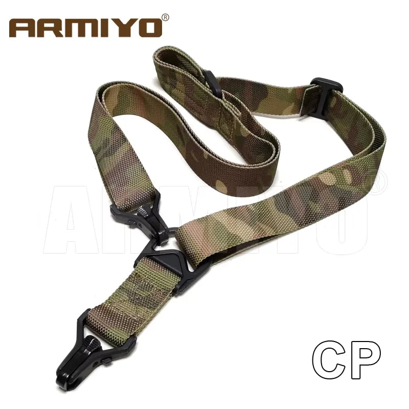 Armiyo Tactical Mission S2 S3 S4 Hunting Sling 2 Point Adjustable Shoulder Strap Belt Mount Carry Kettle Camera Scope Bag Box