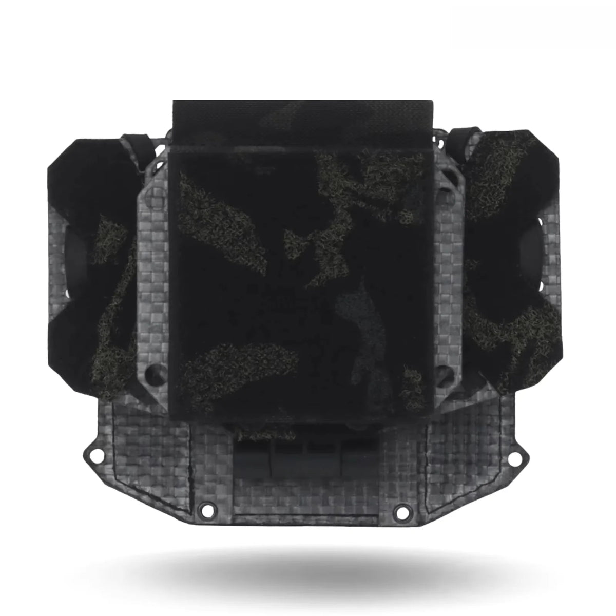Tactical Concealed Phone Holder with Removable Hook & Loop Panel, Height adjustable Foldable Navigation Board Airsoft