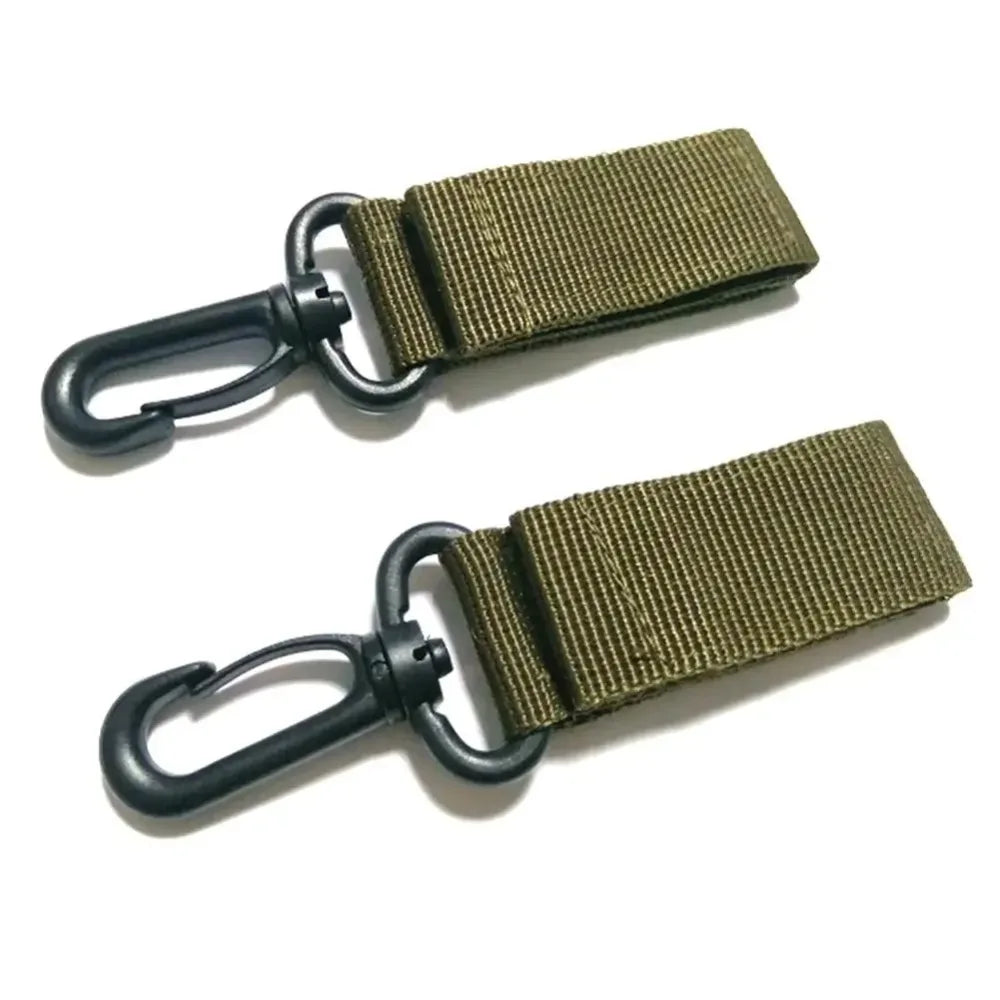 2PCS Climbing Accessory Outdoor Carabiner Strength Tactical Backpack Key Hook Webbing Buckle Hanging System Belt Buckle Hanging