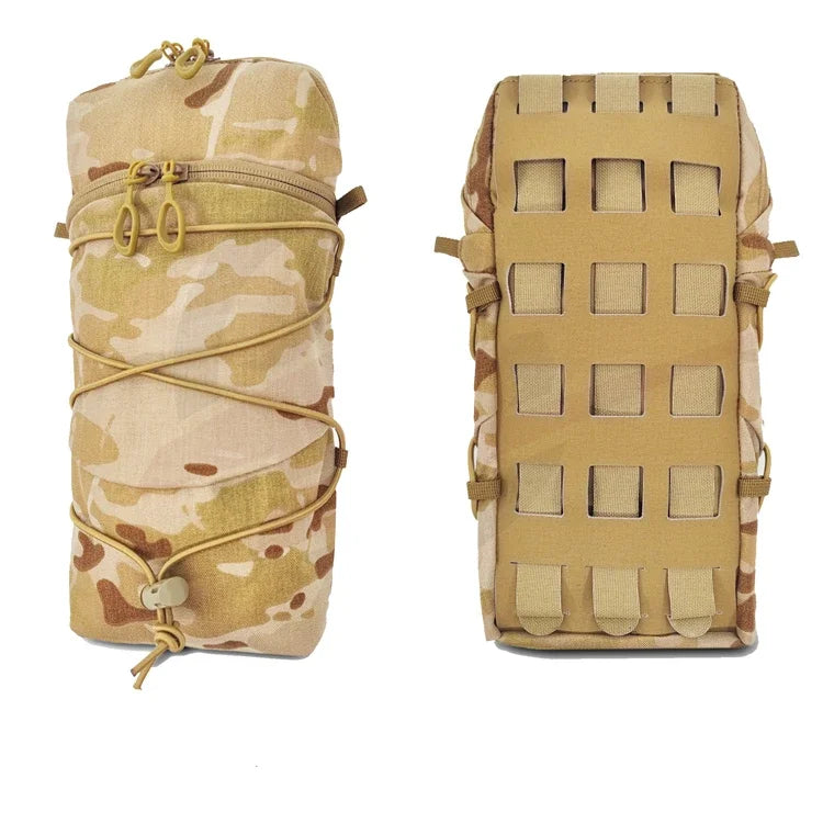 Multicam GP Pouch Tactical Molle Vertical 12X5 Storage Bag Airsoft Hunting Vest Plate Carrier Back Panel Pouch Equipment