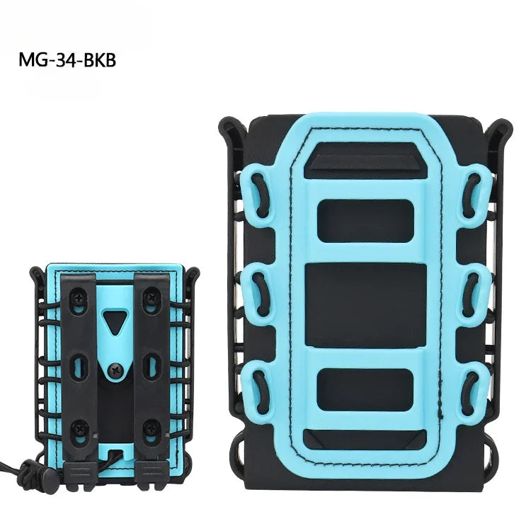 Tactical Magazine Pouch Molle for Ar15 M4 5.56 7.62mm Scorpion Fast Mag Quick Release Mag TPR Holster Adjustable Case Box
